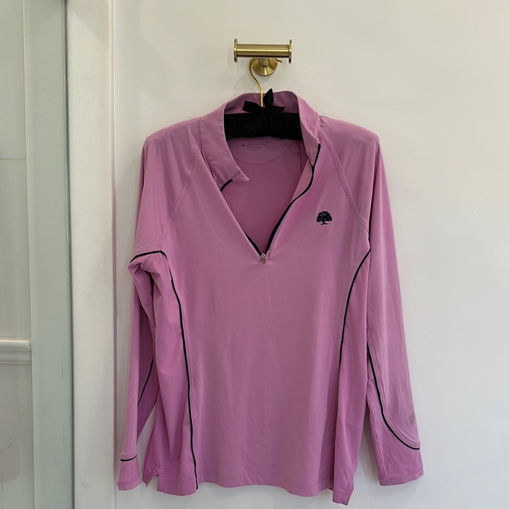 Peter Millar Pink Sweatshirt with John’s Island Club Navy Accents
